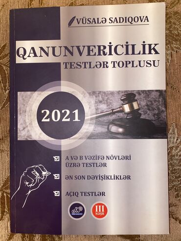 insan ve cemiyyet kitabi: Salam. Qanunvericilik kitabı testlər və cavabları var hamısı heç