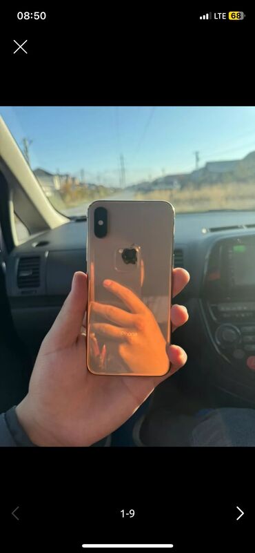 Уюлдук телефондор жана аксессуарлар: IPhone Xs, Арзандатуу 10%, Колдонулган, 64 ГБ, Rose Gold, Каптама, 76 %