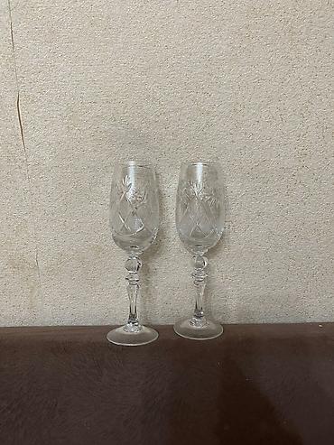 Digər dəstlər və servizlər: Bədii şüşə dekor dəsti - Material: qalın şüşə - Üstlük: parlaq qızılı — 9