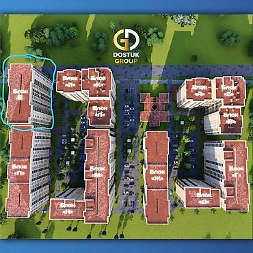 group: 3 комнаты, 94 м², ул. Горького / Алматинка Элитка, 12 этаж, ПСО (под самоотделку) — 1