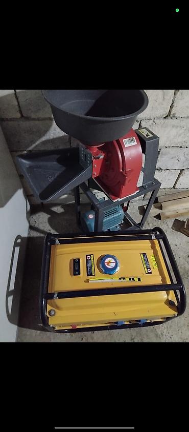 nerj qab: Məhsul: Taxıl/qlıça yem üyüdən dəzgah + benzinli generator komplekti — 1
