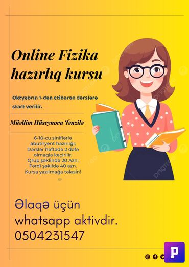 rus dili dərsləri: Online Fizika dərsləri keçirilir.Dərslər yüksək səviyyədə