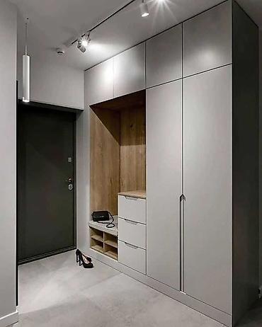 Кухонные гарнитуры: Кухонный гарнитур, цвет - Серый, МДФ — 40