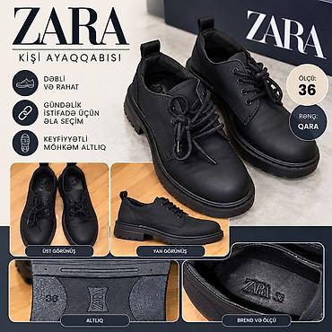 ZARA oglan ayaqqabısı - Rəng: qara - Ölçü: 36 - Dəbli və rahat dizayn