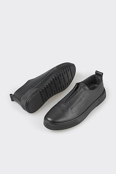 Ayaqqabılar: Məhsul: Qara rəngli ELLE SHOES brendi kişi slip-on ayaqqabı - — 4