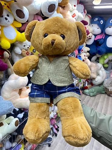 Подарки и сувениры: Мягкие игрушки плюшевые — ассортимент - Большой бежевый медведь с — 9