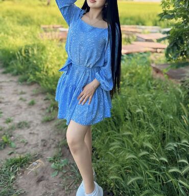 Повседневные платья: Повседневное платье, Лето, Короткая модель