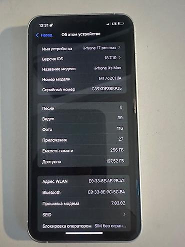 pls 5: Смартфон iPhone (модель в настройках определяется как iPhone XS Max — 3