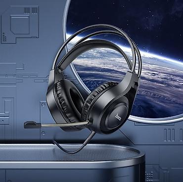 logitech 920: Проводные полноразмерные наушники, Hoco, Новый, цвет - Черный — 8