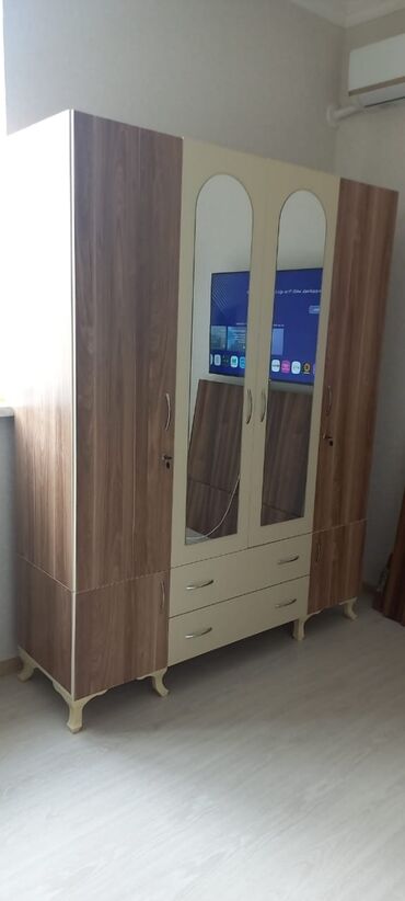 горка мебель: Açılan, 4 qapılı Düz dolab, Şifonyer