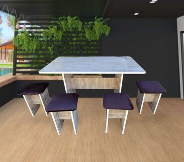 Кухонные столы и стулья: Кухонный стол и стул, Новый, Бесплатная доставка — 12