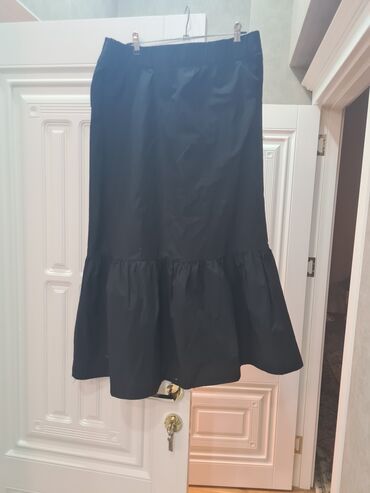 женские юбки с рюшами: S (EU 36), цвет - Черный