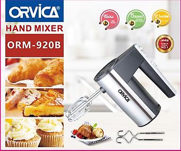 mix 2: Ручной миксер ORVICA ORM-920B - Мощность: 450 Вт - 5 скоростей + — 1