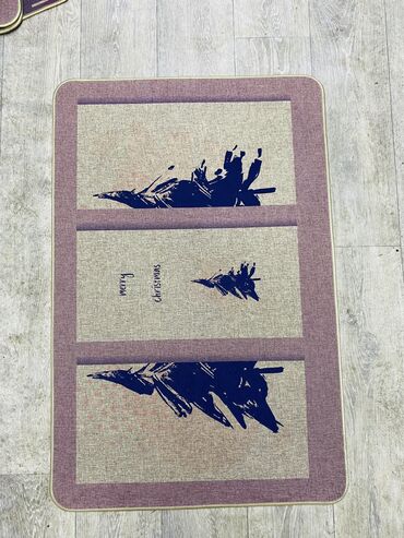 Коврики для туалета и ванны: Коврик для ванной/душа, Новый, цвет - Бежевый, Синий — 4