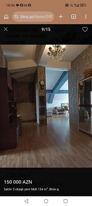 balaxanı satilan evler: 3 otaqlı, Yeni tikili, 134 kv. m — 9