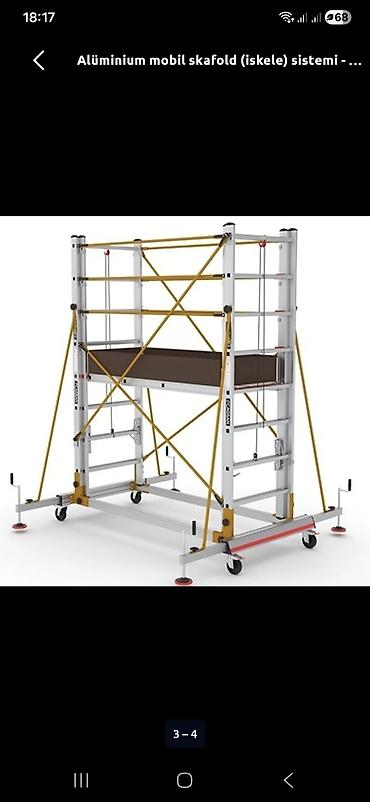 brus taxta: Alüminium mobil skafold (iskele) sistemi - Material: yüksək — 1