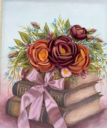 Şəkillər, tablolar: Əl işi dekorativ rəsm lövhələri - Texnika: 3D effektli akril boya və — 13