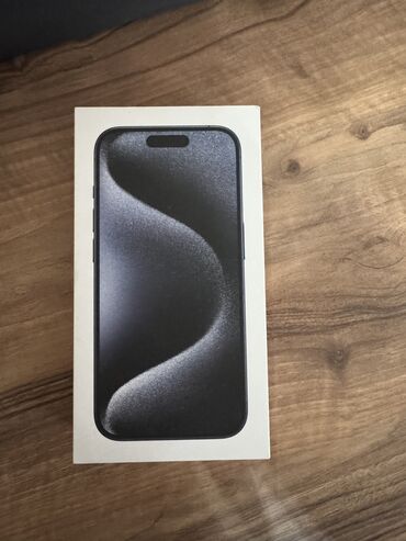 Apple iPhone: IPhone 15 Pro, 256 GB, Blue Titanium, Zəmanət, Simsiz şarj, Face ID