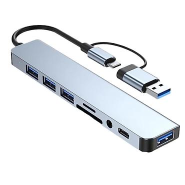 notebook cantası: 🔌 USB HUB 8-in-1 — Çoxfunksiyalı Adapter Bu çoxportlu USB HUB 8-in-1 — 5