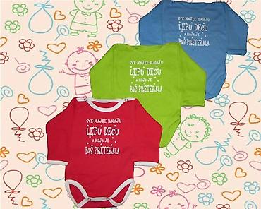 Bodiji i zeke za bebe: Mere 56-62 dvobroj do 3 meseci 68 do 5 meseci 74 do 9 meseci 80 do — 23