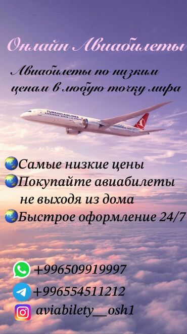 Другие услуги: Самые дешевые билеты по всем напралениям✈️🌏