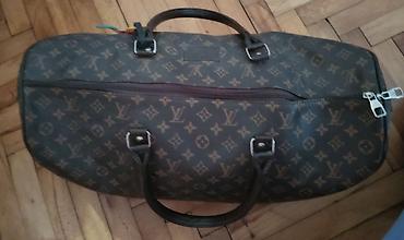 lakovane torbice: Putna torba sa monogramom LV - Klasičan cilindrični duffle dizajn, u — 3