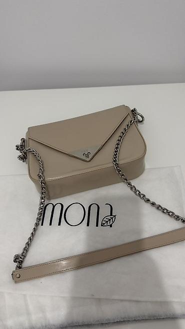 mona crna tasnica: MONA kožna torba preko ramena Lepo ocuvana, minimalni znakovi nosenja — 8