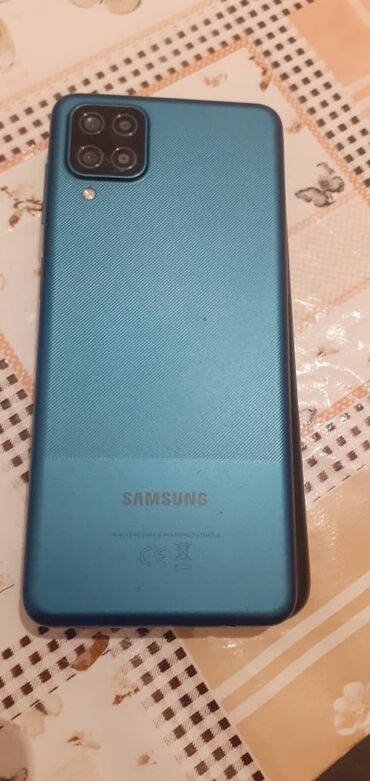samsung j2: Samsung Galaxy A12, 128 ГБ, цвет - Голубой, Отпечаток пальца
