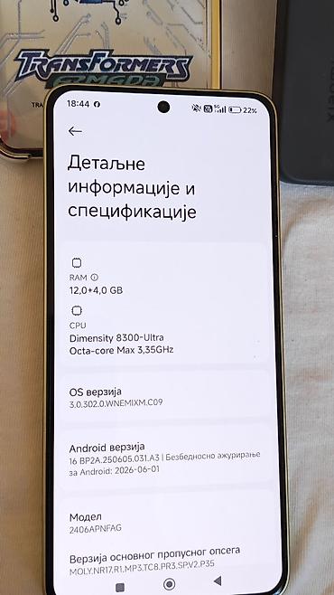 tvs oled: Xiaomi 14T – 8GB RAM / 256GB skladište, HyperOS 3.0.302.0 na Androidu — 8