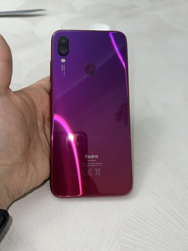 редим 7: Redmi, Redmi Note 7, Колдонулган, 32 ГБ, түсү - Кызгылт, 2 SIM