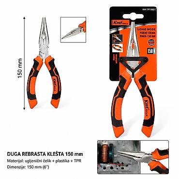 KMT Višenamenski špicasta klešta 9363602 - Tip: duga, rebrasta klešta