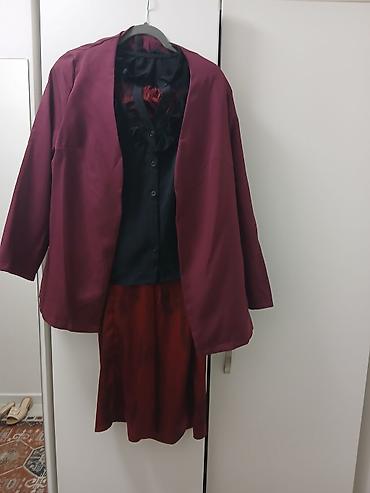 teget lanene pantalone: Ženska odeća – setovi i komadi 1) Bež komplet: široke pantalone — 5