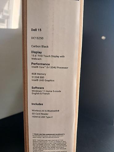 dell nodbuk: Yeni Dell 15.6 ", Intel Core i5, 512 GB, Ünvandan götürmə — 2