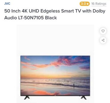 samsung smart tv: Yeni Televizor JVC OLED 55" 4K (3840x2160), Pulsuz çatdırılma