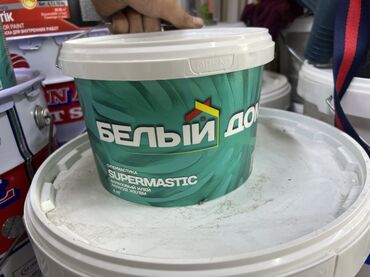 лак для дерево: Ведро белой супермастики "БЕЛЫЙ ДОМ" объемом 4 кг. Предназначена для