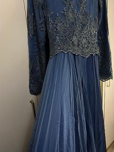 Танцевальные платья: Бальное платье, Длинная модель, цвет - Голубой, L, В наличии at lalafo.kg — 14 Танцевальные платья: Бальное платье, Длинная модель, цвет - Голубой, L, В наличии — 14