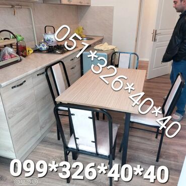 Masa və oturacaq dəstləri: Qonaq otağı üçün, Yeni, Açılmayan, Kvadrat masa, 8 stul -da lalafo.az — 19 Masa və oturacaq dəstləri: Qonaq otağı üçün, Yeni, Açılmayan, Kvadrat masa, 8 stul — 19