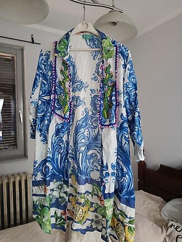 prsten infinity: Antica Santoria Dugačka letnja košulja/kimono sa printom - Model — 1
