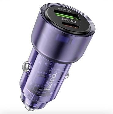 jack e4: Автомобильное зарядное устройство Hoco Z52 (Crystal Mini), 38 Вт - — 3