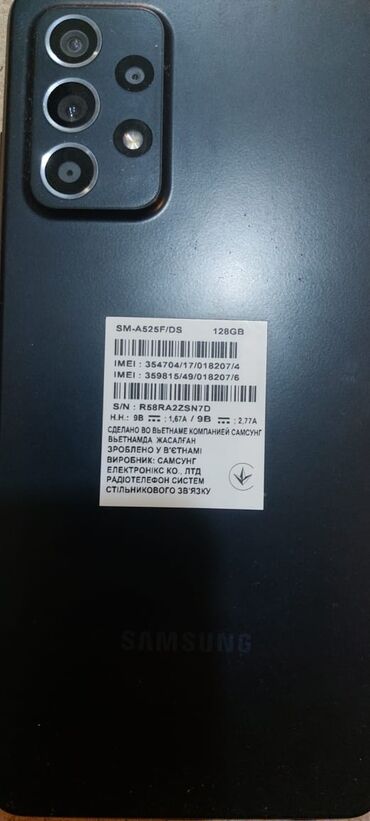 az işlənmiş telefonlar: Samsung Galaxy A52, 128 GB, rəng - Qara