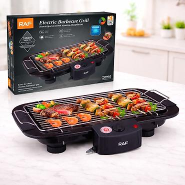 Все для дома и сада: №: 12424 Məhsulun adı: Elektrik manqal RAF R.5301 BLACK 2000W Brend — 1