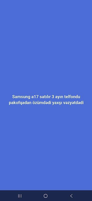 samsung es: Samsung Galaxy A17, 128 GB, rəng - Qara, Barmaq izi — 1