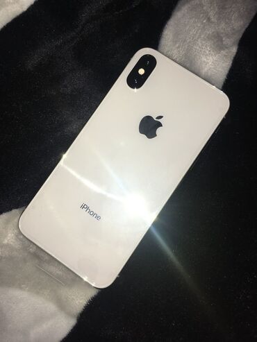 iphone x ош: IPhone X, Колдонулган, 256 ГБ, Black Titanium, Коргоочу айнек, 100 %