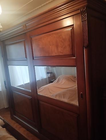 Mebel: İşlənmiş, 2 qapılı, Güzgülü, Qəhvəyi, Taxta, Kupe, Düz dolab — 3