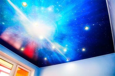 Натяжной потолок: Натяжной потолок Глянцевое, Матовое, 3D потолки Гарантия, Бесплатная консультация — 6