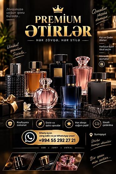 gen: Premium ətirlər – hər zövqə, hər stilə - Kişi və qadın ətirləri - — 1