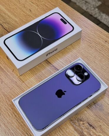 запчасти на айфон 6s: IPhone 14 Pro, Колдонулган, 256 ГБ, Deep Purple, Коргоочу айнек, Каптама, Кабель, 88 %