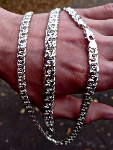 Серебряные цепочки: Серебряная цепь «Рамзес» 140 гр, 60 см Ручная работа, серебро 925 — 16