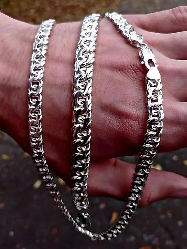 Серебряные цепочки: Серебряный Комплект «Рамзес»🔱 Ювелирные украшения Вес цепи: 85 гр — 27