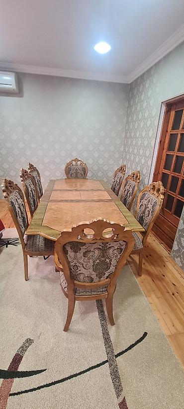 malaziya stol: Qonaq masası, İşlənmiş, Açılan, Taxta, Oval masa — 1